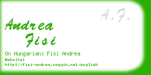 andrea fisi business card